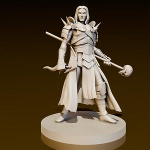 Human Male Warlock 3 | DND Miniatures | DND Model | DungeonGuildMerchant | No Assembly Required | 1 Piece | TTrpg Mini