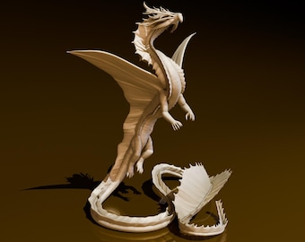 Dragón Dorado Adulto / Miniaturas DND / Modelo DND / DungeonGuildMerchant / No requiere ensamblaje / 1 pieza / Miniatura de rol de rol