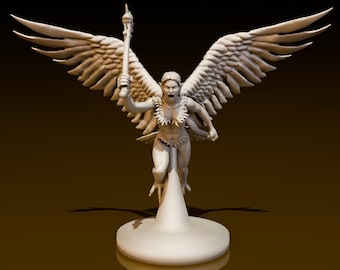 Harpyie Pose 2 | DND Miniaturen | DND Modell | DungeonGildenKaufmann | Keine Montage Erforderlich | 1 Stück | TTrpg Mini