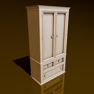 Armoire Mimic in Hiding | DND Miniatures | DND Model | DungeonGuildMerchant | No Assembly Required | 1 Piece | TTrpg Mini