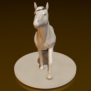 Reitpferd | DND Miniaturen | DND Modell | DungeonGildenKaufmann | Keine Montage Erforderlich | 1 Stück | TTrpg Mini