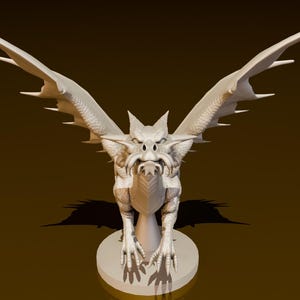 Gold Dragon Wyrmling Flying | DND Miniatures | DND Model ...