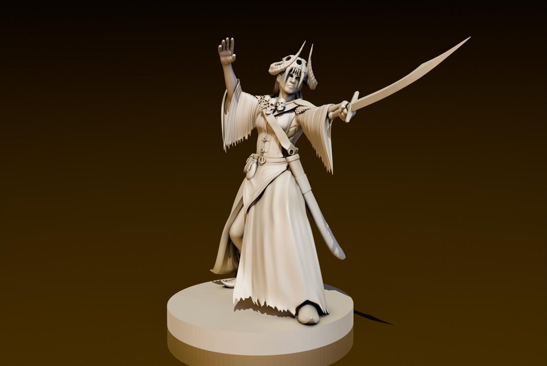 Human Female Warlock of the Fiend | DND Miniatures | DND Model ...