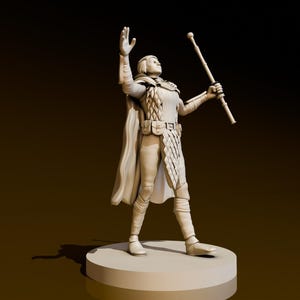 Human Female Eldritch Warlock | DND Miniatures | DND Model | DungeonGuildMerchant | No Assembly Required | 1 Piece | TTrpg Mini