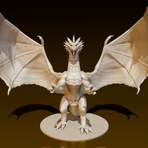 Ancient Red Dragon | DND Miniatures | DND Model | DungeonGuildMerchant | No Assembly Required | 1 Piece | TTrpg Mini