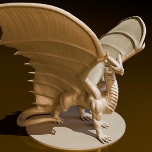 Ancient Copper Dragon | DND Miniatures | DND Model | DungeonGuildMerchant | No Assembly Required | 1 Piece | TTrpg Mini