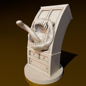 Armoire Mimic | DND Miniatures | DND Model | DungeonGuildMerchant | No Assembly Required | 1 Piece | TTrpg Mini