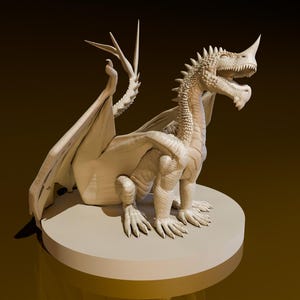Blue Dragon Wyrmling version 2 | DND Miniatures | DND Model | DungeonGuildMerchant | No Assembly Required | 1Piece | TTrpg Mini