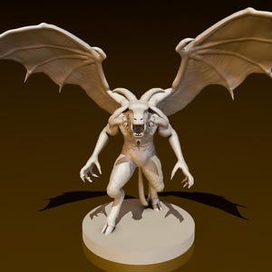 Jersey Devil 2 | DND Miniatures | DND Model | DungeonGuildMerchant | No Assembly Required | 1 Piece | TTrpg Mini
