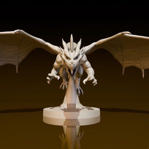 Red Dragon Wyrmling Flying | DND Miniatures | DND Model | DungeonGuildMerchant | No Assembly Required | 1 Piece | TTrpg Mini