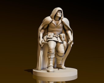 Rogue 5 (humano) / Miniaturas DND / Modelo DND / DungeonGuildMerchant / No requiere ensamblaje / 1 pieza / Miniatura de rol de rol