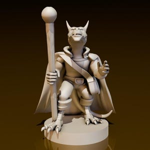 Kobold Warlock | DND Miniatures | DND Model | DungeonGuildMerchant | No Assembly Required | 1 Piece | TTrpg Mini