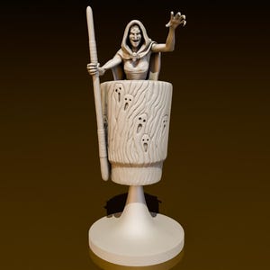 Baba Yaga | DND Miniatures | DND Model | DungeonGuildMerchant | No Assembly Required | 1 Piece | TTrpg Mini
