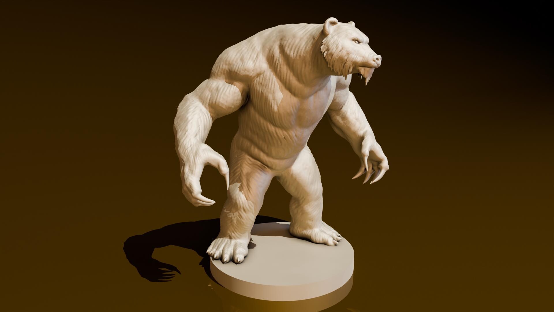 Werebear Stat Block Werebear 2 | DND Miniatures | DND Model | Dungeonguildmerchant | No ...