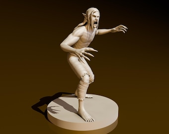 Vampire Spawn Male | DND Miniatures | DND Model | DungeonGuildMerchant | No Assembly Required | 1 Piece | TTrpg Mini