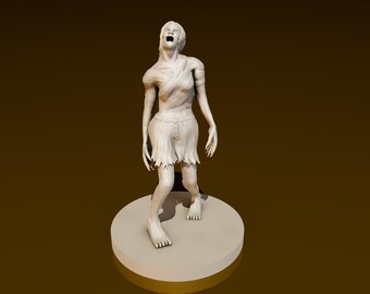 Zombie femenina 2 / Miniaturas DND / Modelo DND / DungeonGuildMerchant / Escala de 32 mm / No requiere ensamblaje / 1 pieza / Miniatura de rol de rol