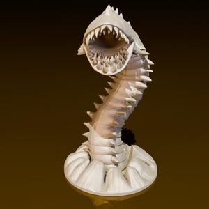 Purple Worm | DND Miniatures | DND Model | DungeonGuildMerchant | No Assembly Required | 1 Piece | TTrpg Mini