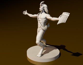 Satyr | DND Miniatures | DND Model | DungeonGuildMerchant | No Assembly Required | 1 Piece | TTrpg Mini