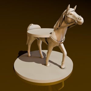 Reitpferd mit Minischlitz | DND Miniaturen | DND Modell | DungeonGildenKaufmann | Keine Montage Erforderlich | 1 Stück | TTrpg Mini