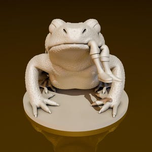 Giant Toad Eating Adventurer | DND Miniatures | DND Model | DungeonGuildMerchant | No Assembly Required | 1 Piece | TTrpg Mini