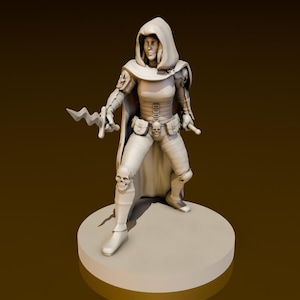 Female Cultist Fanatic | DND Miniatures | DND Model | DungeonGuildMerchant | No Assembly Required | 1 Piece | TTrpg Mini