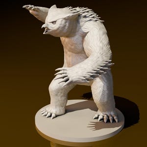 Standing Owlbear | DND Miniatures | DND Model | DungeonGuildMerchant | No Assembly Required | 1 Piece | TTrpg Mini