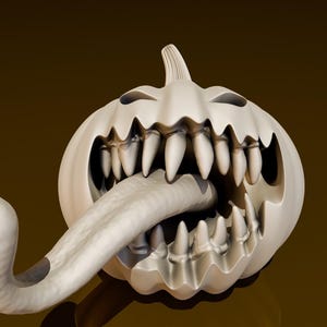 Jack-O-Lantern Mimic | DND Miniatures | DND Model | DungeonGuildMerchant | 32mmScale | No Assembly Required | 1 Piece | TTrpg Mini