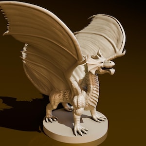 Brass Dragon Wyrmling version2 | DND Miniatures | DND Model | DungeonGuildMerchant | No Assembly Required | 1Piece | TTrpg Mini