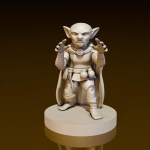 Goblin Wizard | DND Miniatures | DND Model | DungeonGuildMerchant | No Assembly Required | 1 Piece | TTrpg Mini