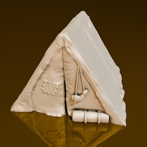 Adventurers Tent | DND Miniatures | DND Model | DungeonGuildMerchant | No Assembly Required | 1 Piece | TTrpg Mini