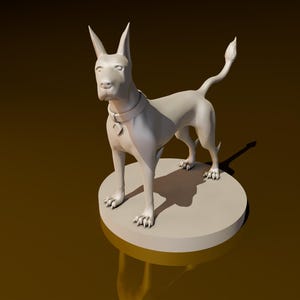 Blinzel Hund | DND Miniaturen | DND Modell | DungeonGildenKaufmann | Keine Montage Erforderlich | 1 Stück | TTrpg Mini