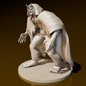Oni Male | DND Miniatures | DND Model | DungeonGuildMerchant | No Assembly Required | 1 Piece | TTrpg Mini