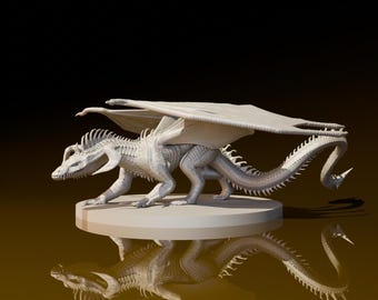 Joven Dragón Negro / Miniaturas DND / Modelo DND / DungeonGuildMerchant / No requiere ensamblaje / 1 pieza / Miniatura de rol de rol