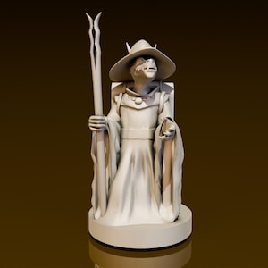 Kobold Wizard | DND Miniatures | DND Model | DungeonGuildMerchant | No Assembly Required | 1 Piece | TTrpg Mini