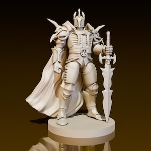 Fallen Paladin | DND Miniatures | DND Model | DungeonGuildMerchant | No Assembly Required | 1 Piece | TTrpg Mini