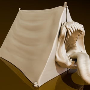 Tent Mimic | DND Miniatures | DND Model | DungeonGuildMerchant | 32mmScale | No Assembly Required | 1 Piece | TTrpg Mini