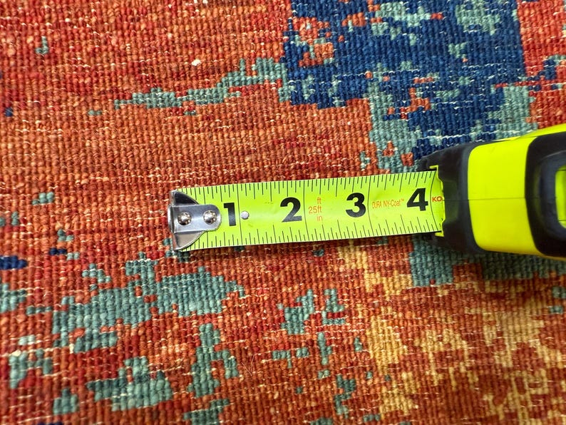 100x150 Teal Rost Moderner Mamluk Teppich - Türkisch Superfein Handgeknüpft Veg Dyes Wolle Medaillon Teppich -Schlafzimmer Teppich - Teppiche für Wohnzimmer - 4'1x6'0 Bild 10