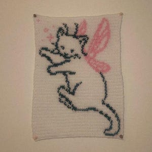 butterfly kitty tapestry &lt;3
