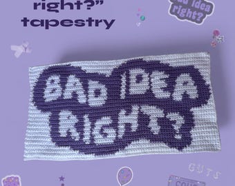 olivia rodrigo “bad idea right?“ tapestry