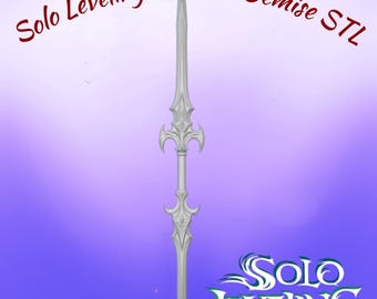 Solo Leveling Razan's Blade STL - 3D Printable Anime Sword Prop Fan Art