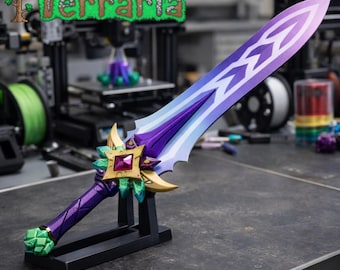Zenith STL-fil – Terraria-svärd 3D-modell - Pixealart Sword Design Fan Art