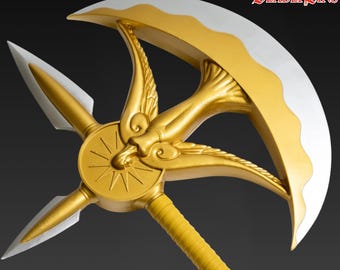 Escanor Divine Axe Rhitta STL - Seven Deadly Sins Anime Vapen - Samlarmodell av fankonst