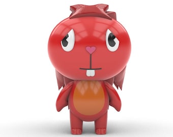 Happy Tree Friends Flaky 3D-modell STL-fil – Utskrivbar animekaraktär