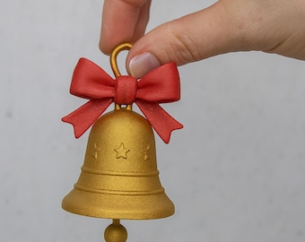 Christmas Bell Ornament STL – 3D Model File