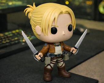 Attack on Titan Annie Leonhart Funko Pop - Chibi Anime Skrivbordsstaty - Fan Art Display Figur STL