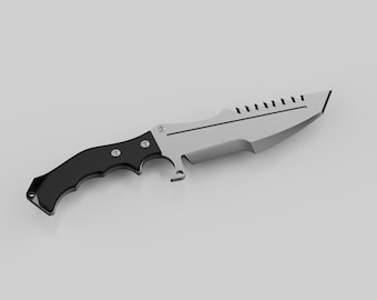 CS2 Huntsman Knife STL - 3D Print Cosplay Knife Model