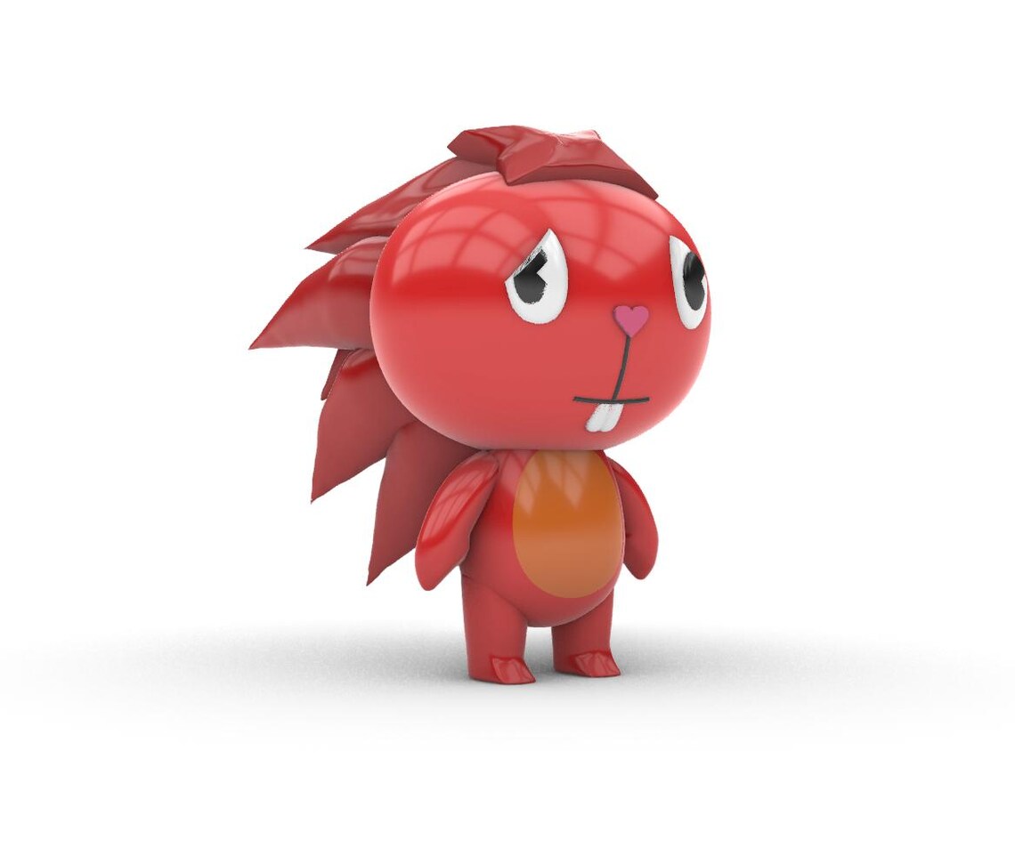 Happy Tree Friends Flaky 3D Model STL File – Printable Anime Character ...