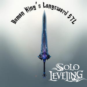 Espada larga del Rey Demonio en solitario (STL) - Arte de fan de arma de anime imprimible en 3D