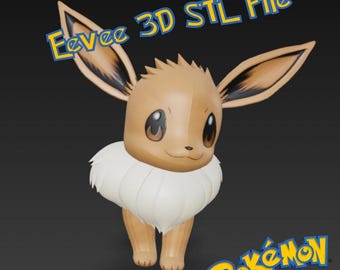 Eevee STL – 3D Printable Anime Figure Fan Art