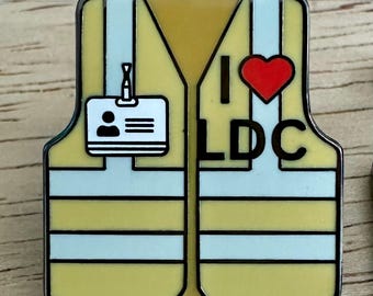 Pin de chaleco de alta visibilidad LDC - Regalo de TJ - Convención - Capacitación